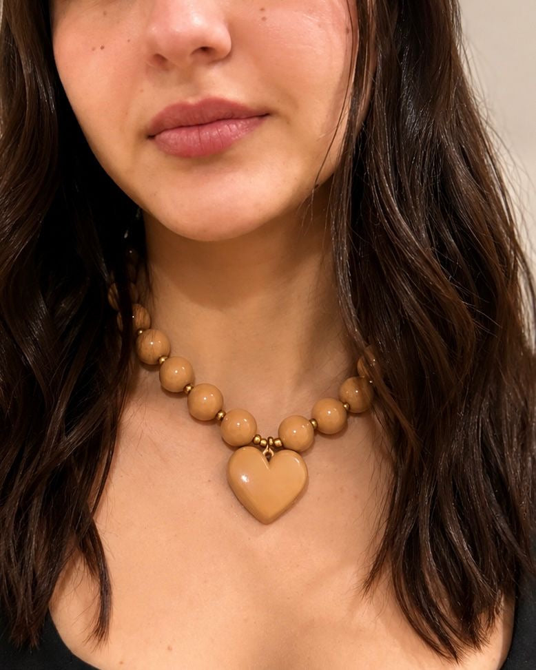 Honey Heart Necklace