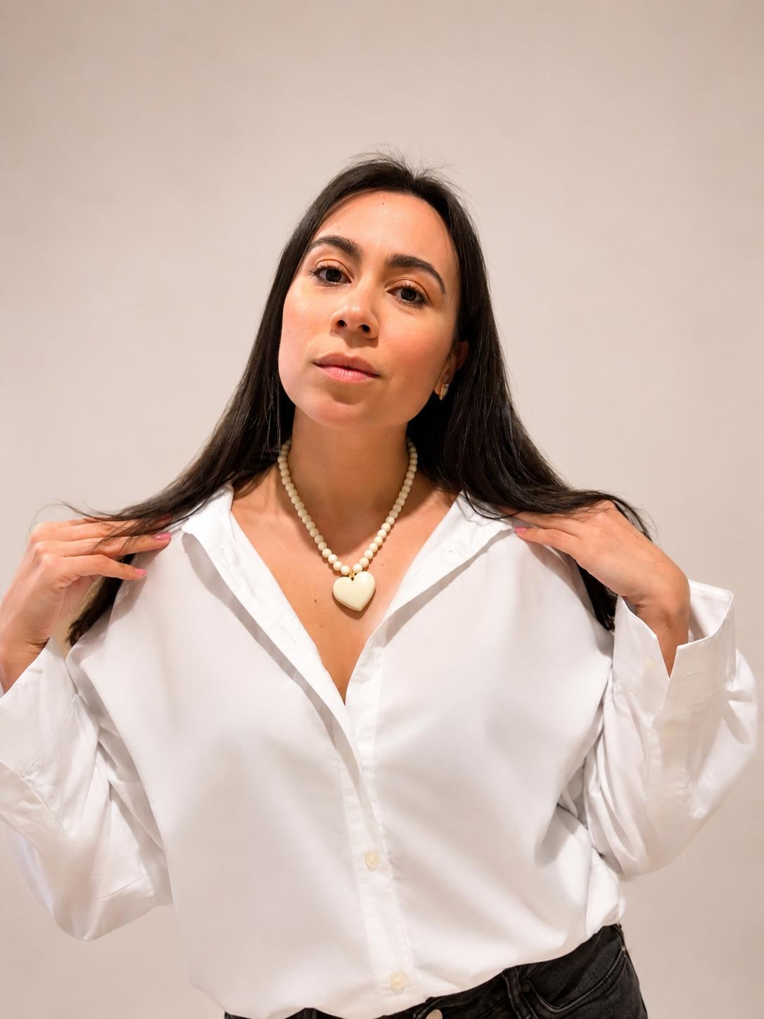 Ivory Heart Necklace