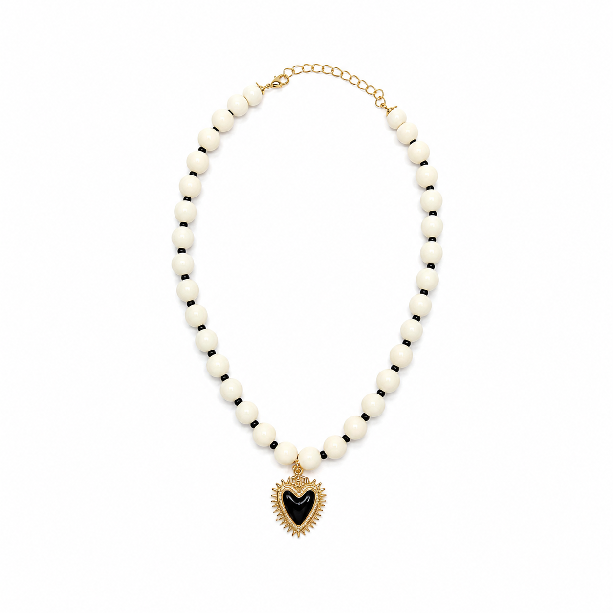 Black Heart Necklace
