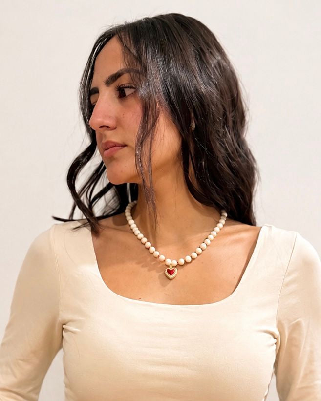 Red Heart Necklace