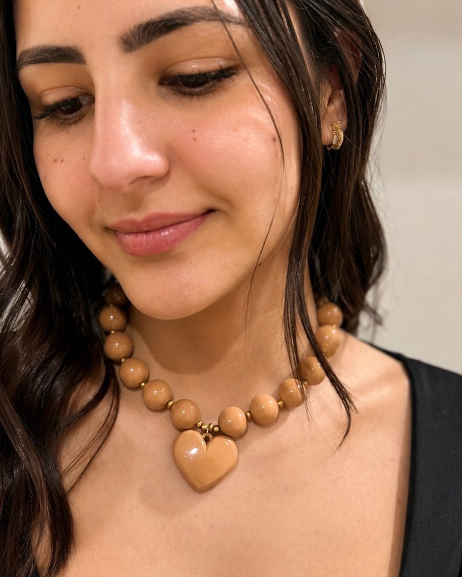 Honey Heart Necklace