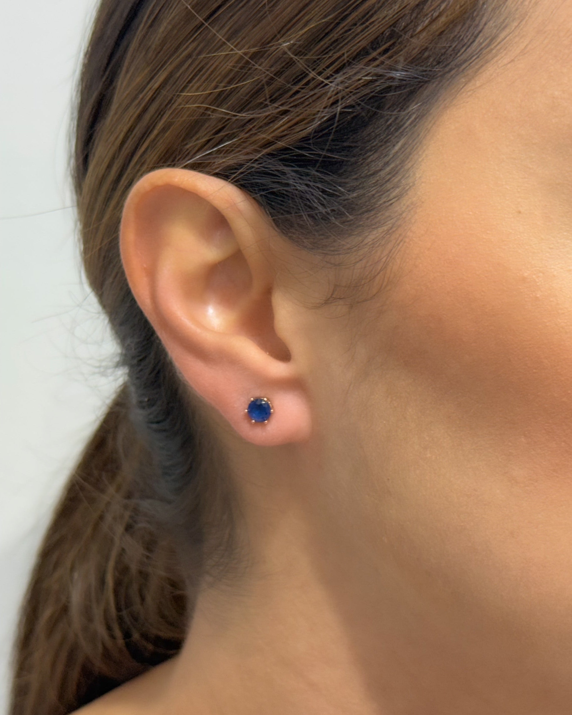 Blue Zircon Earrings