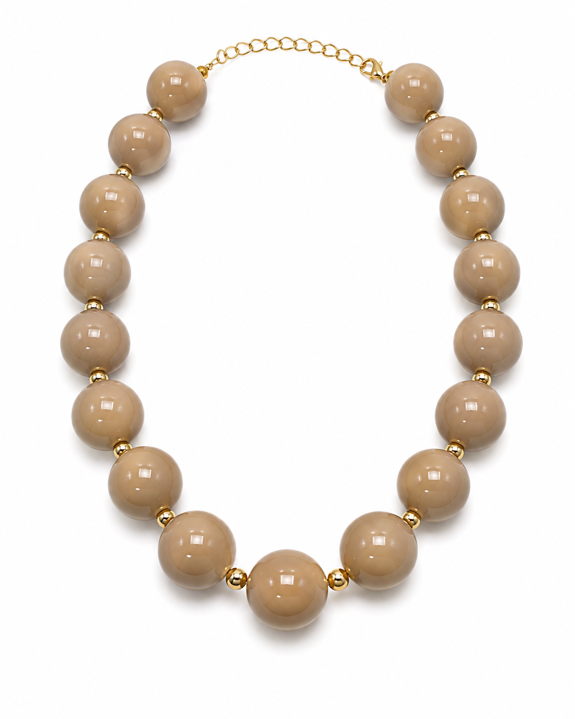 Nude Beaded Necklace