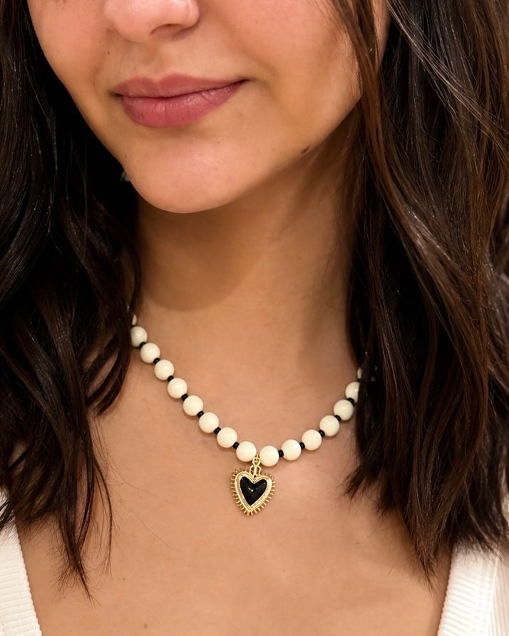 Black Heart Necklace