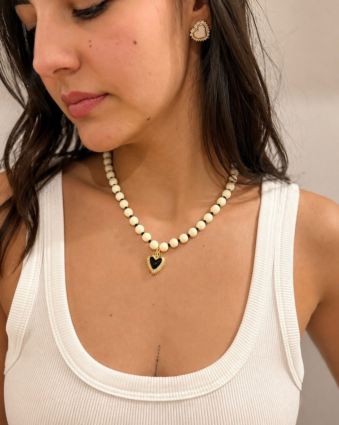 Black Heart Necklace