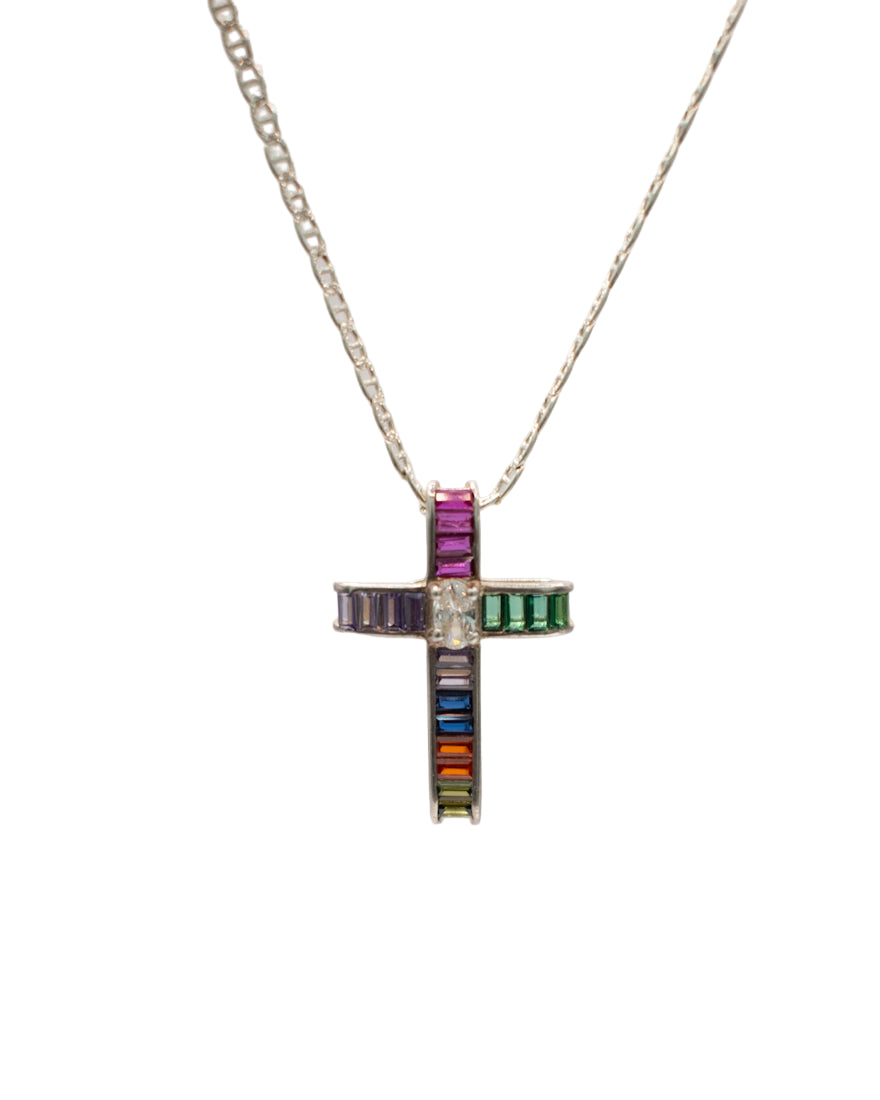 Colourful Cross Charm