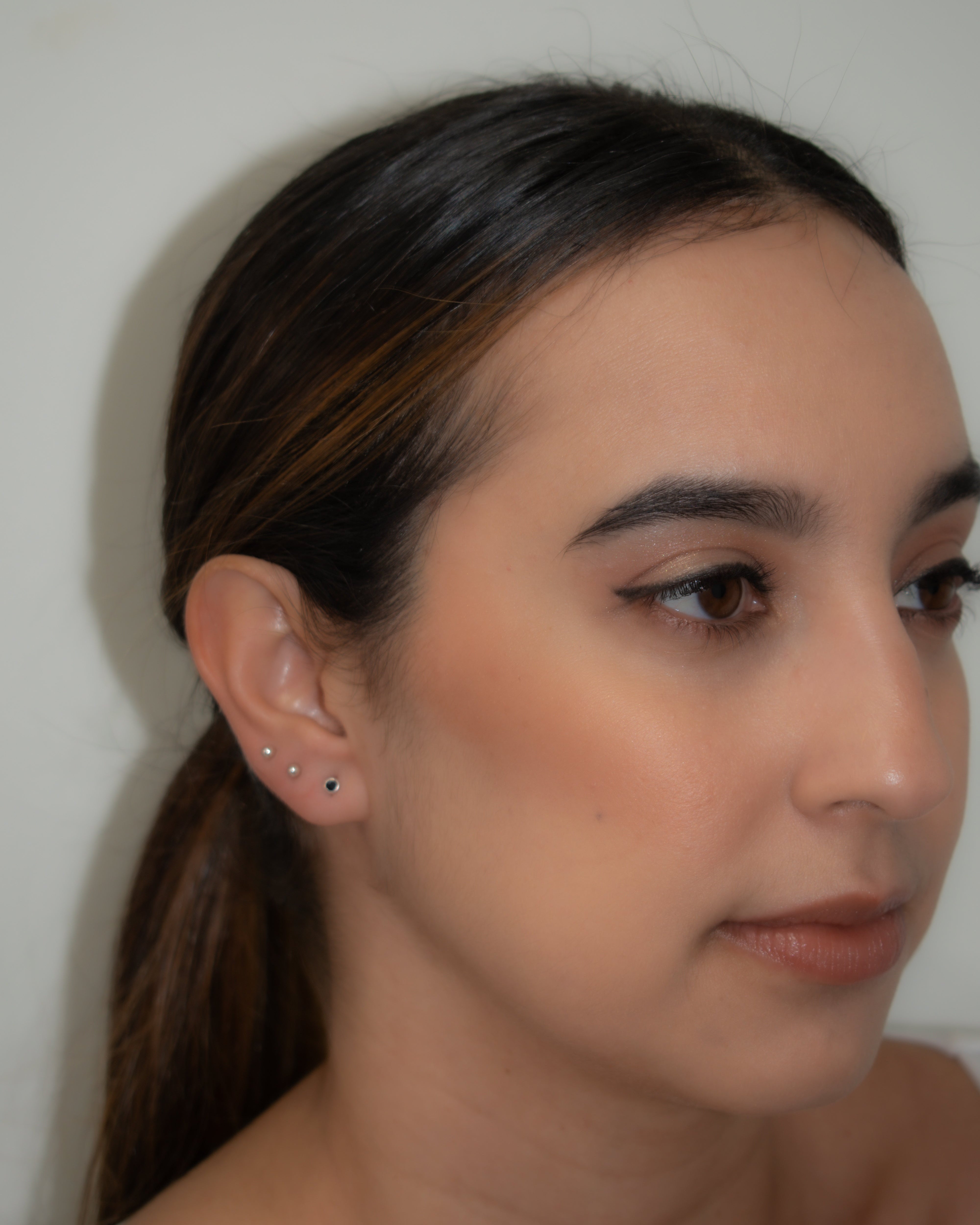 Black Mini Stud Earrings