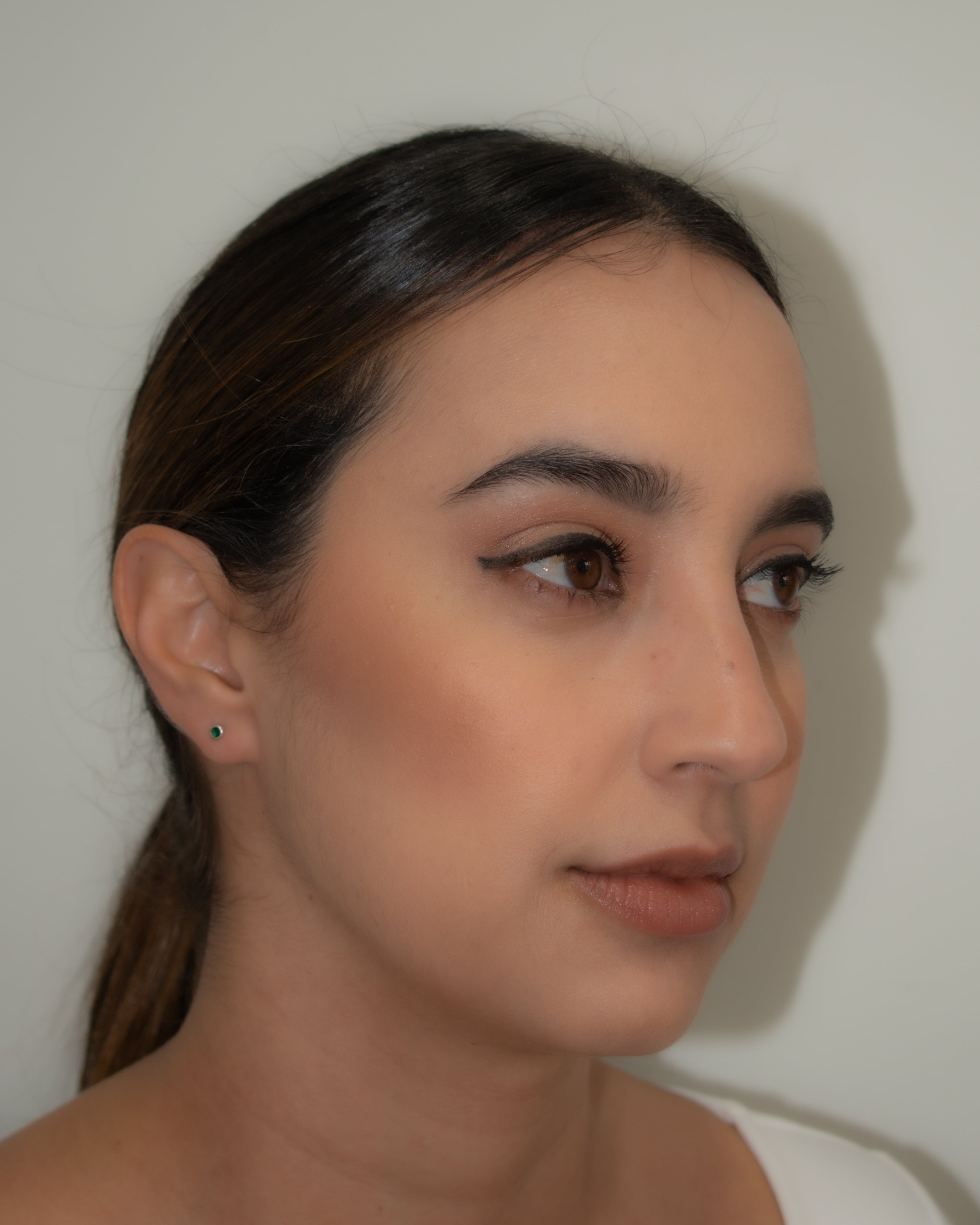 Green Mini Stud Earrings