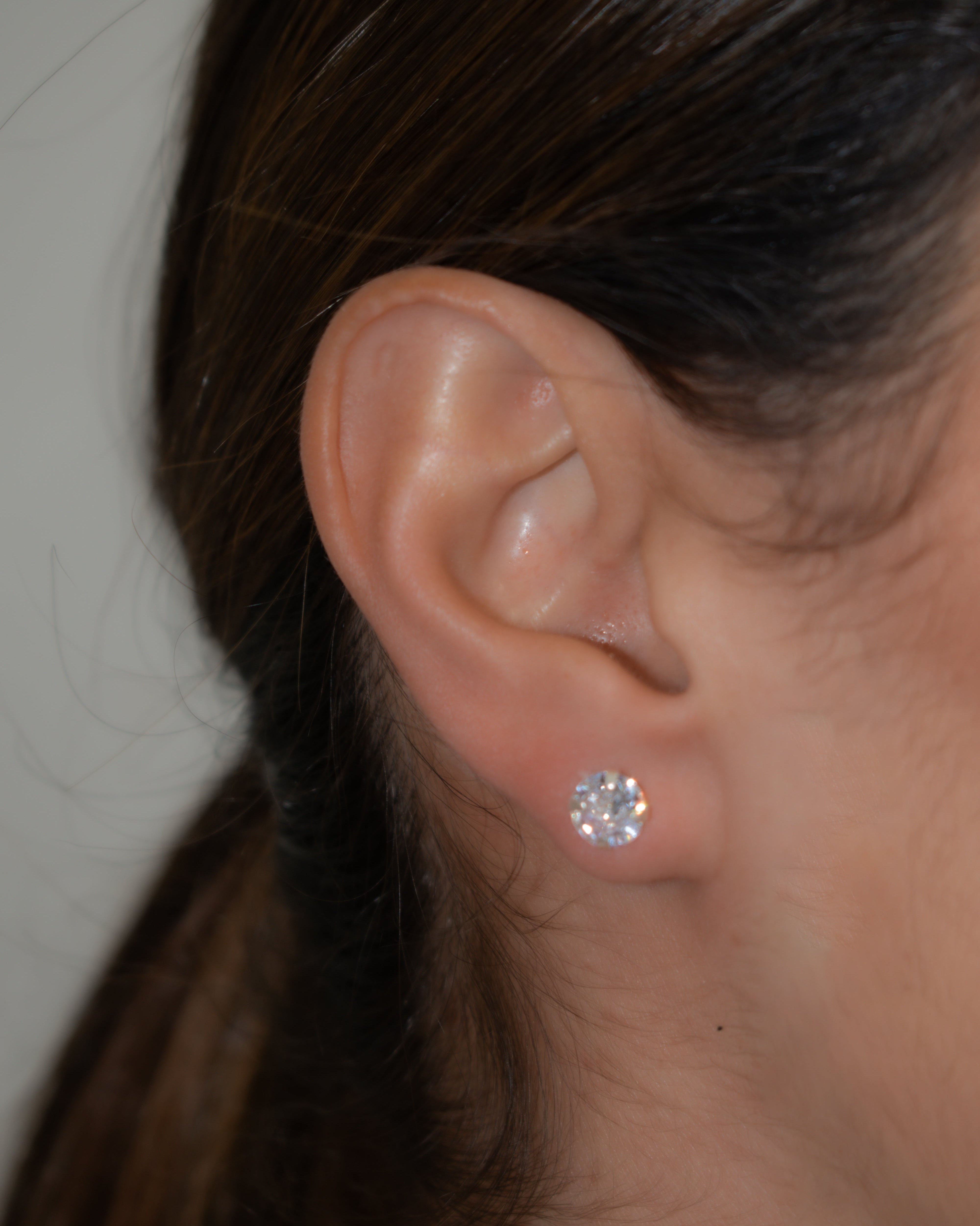 Big Round Zircon Earrings