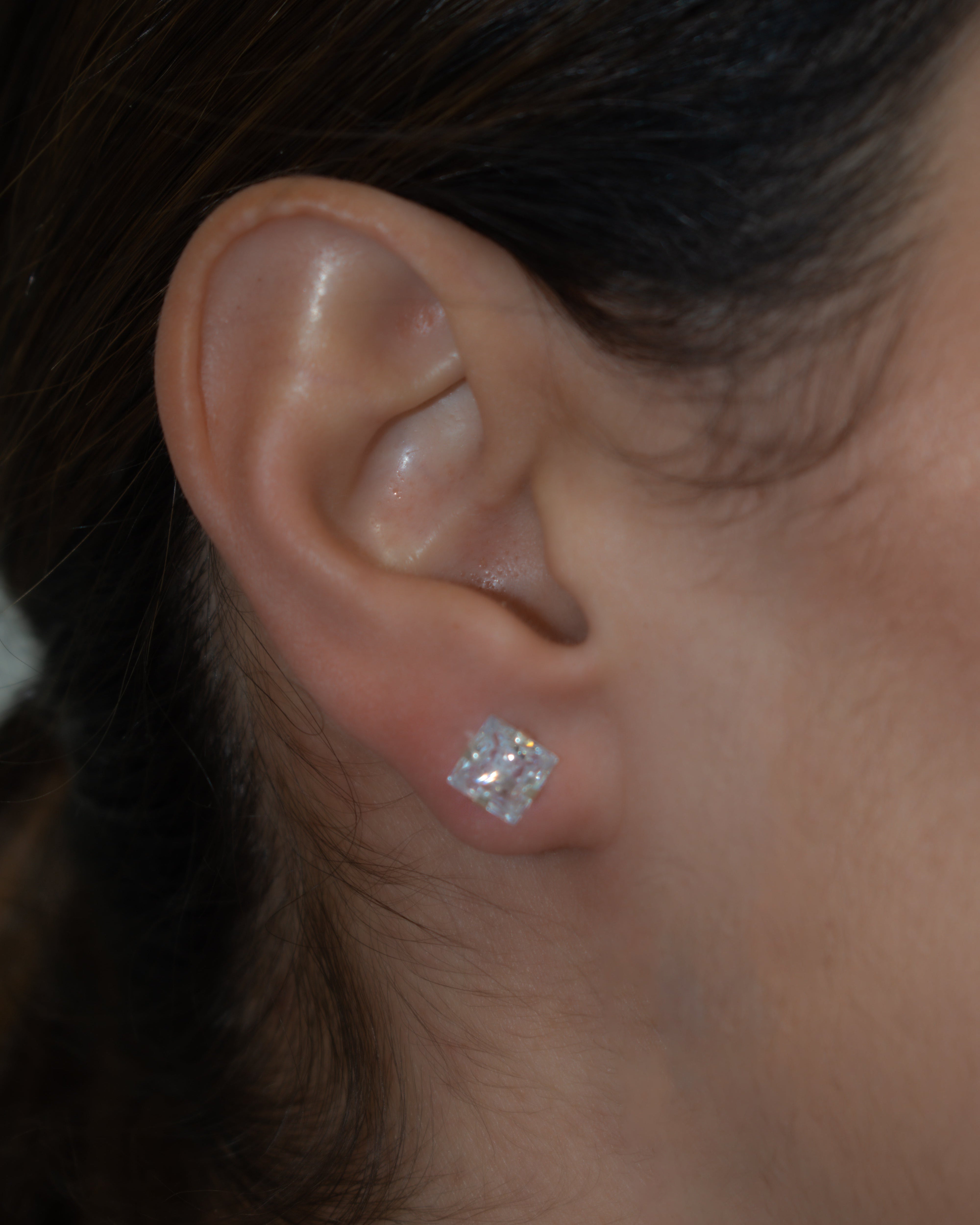 Square Zircon Earrings