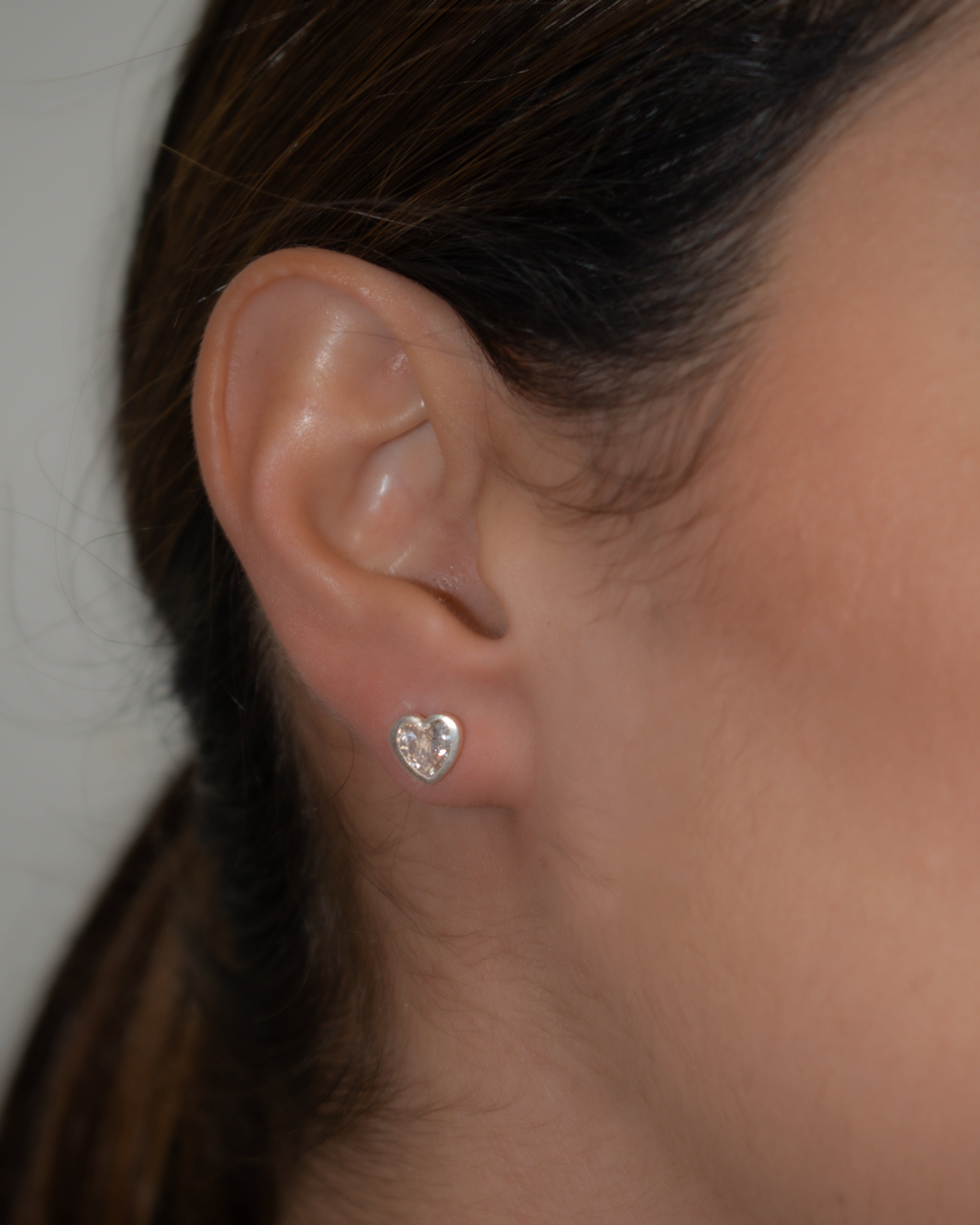 Heart Zircon Earrings