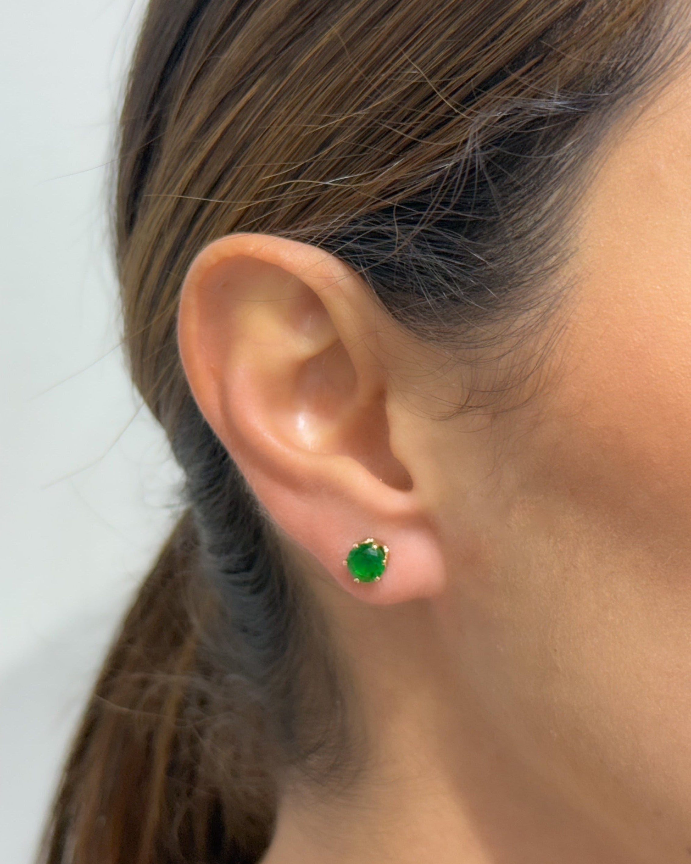 Green Zircon Earrings