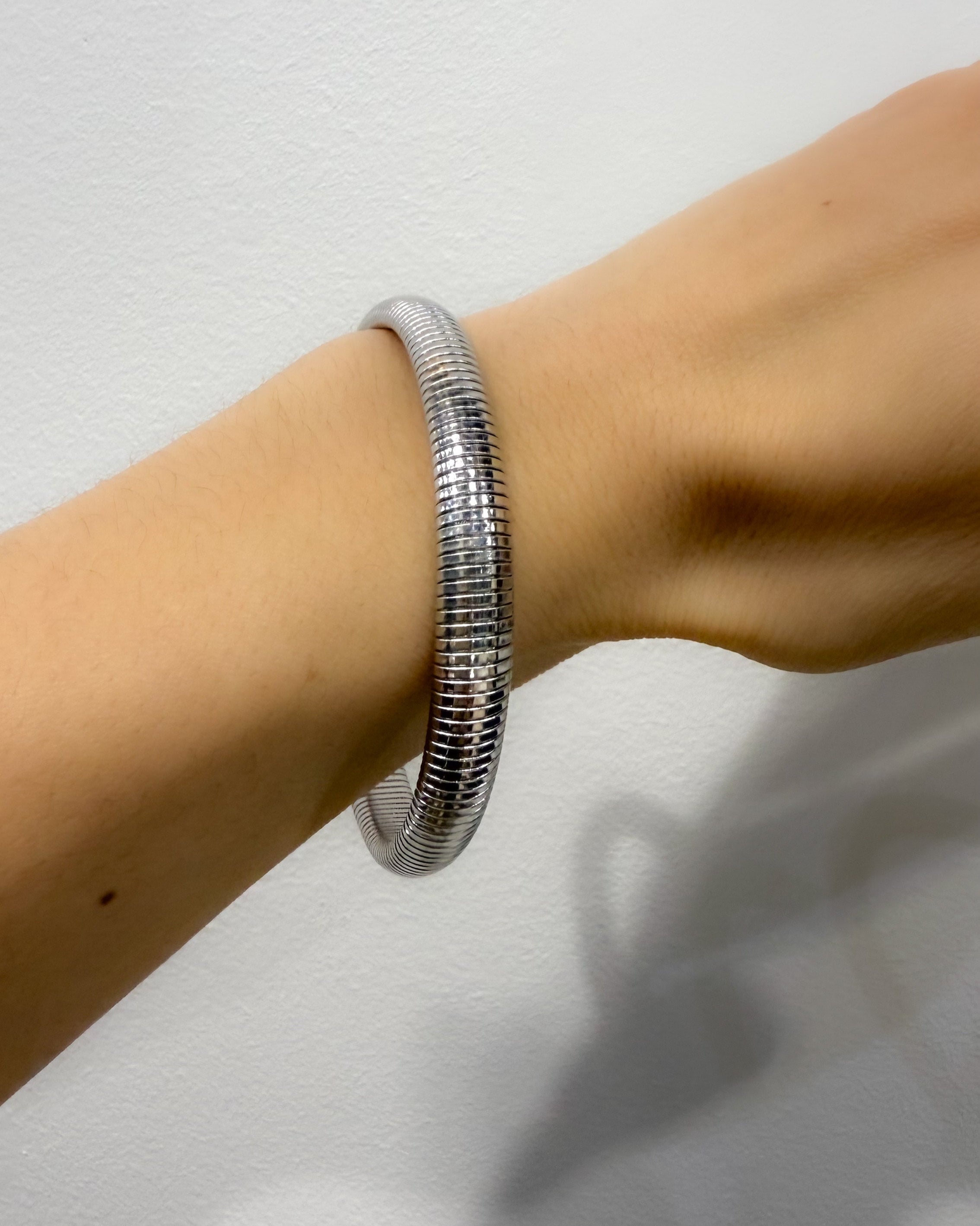 Small Silver Elastic Bracelet