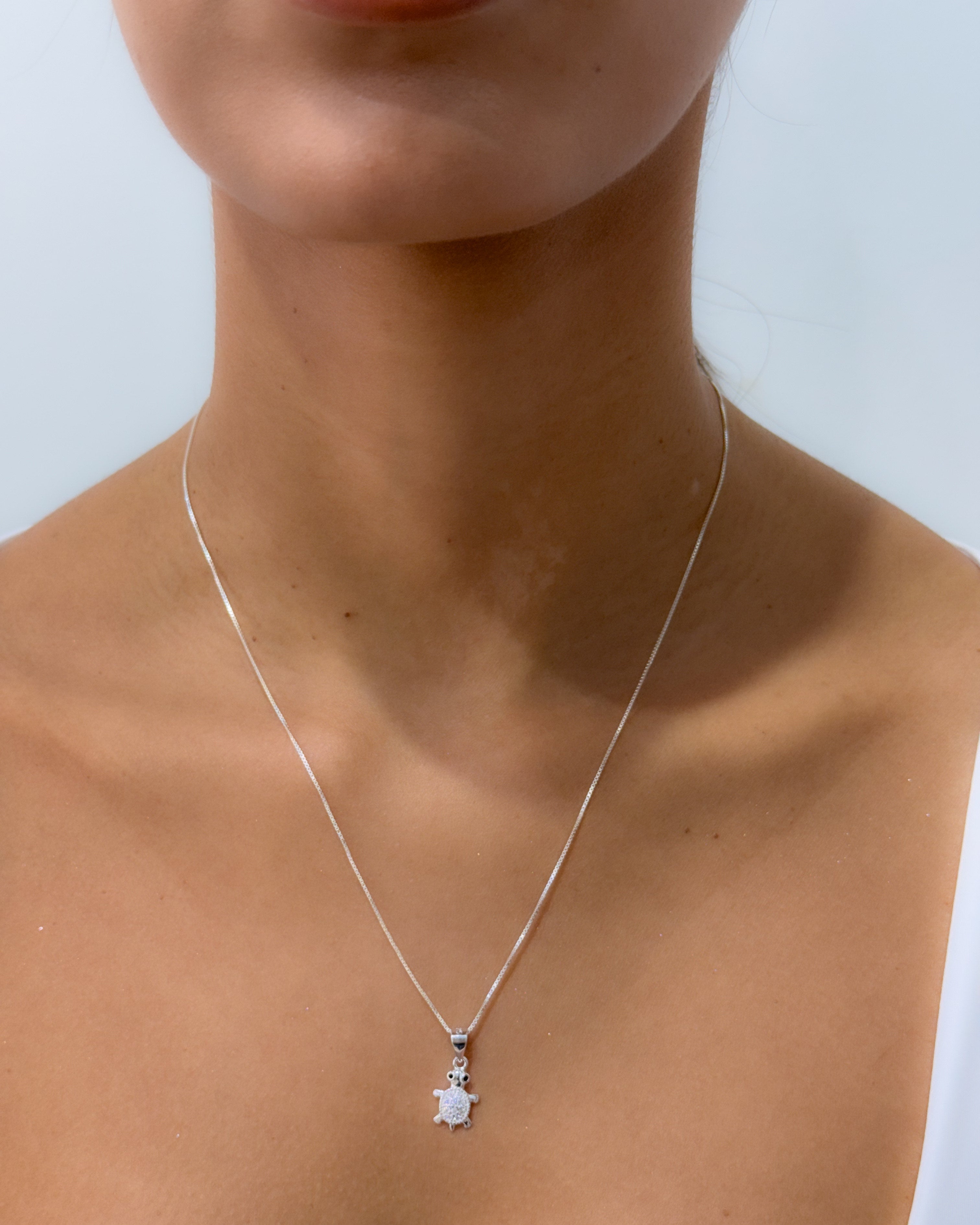 Silver Turtle Necklace
