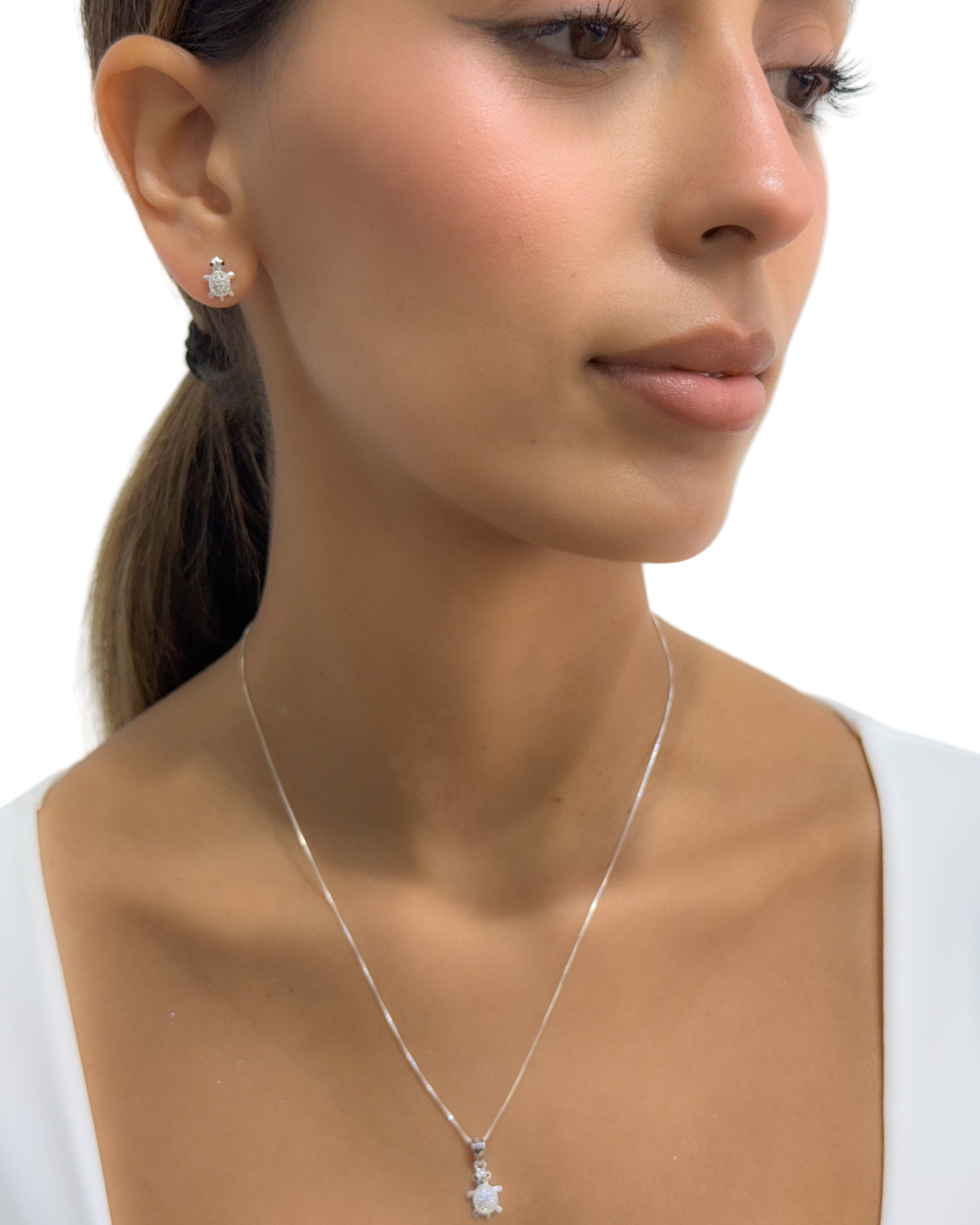 Silver Turtle Necklace