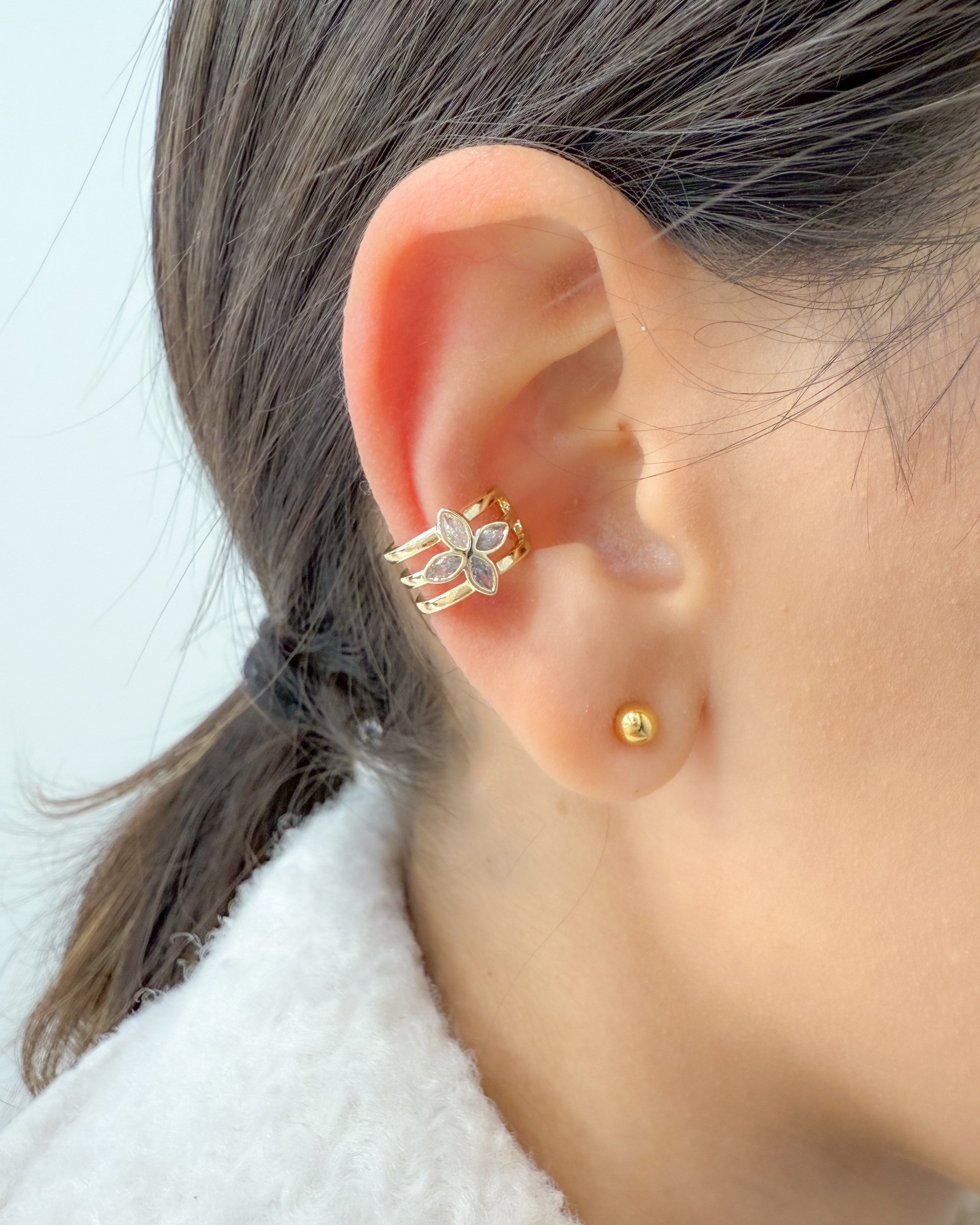 Flower Ear Cuff