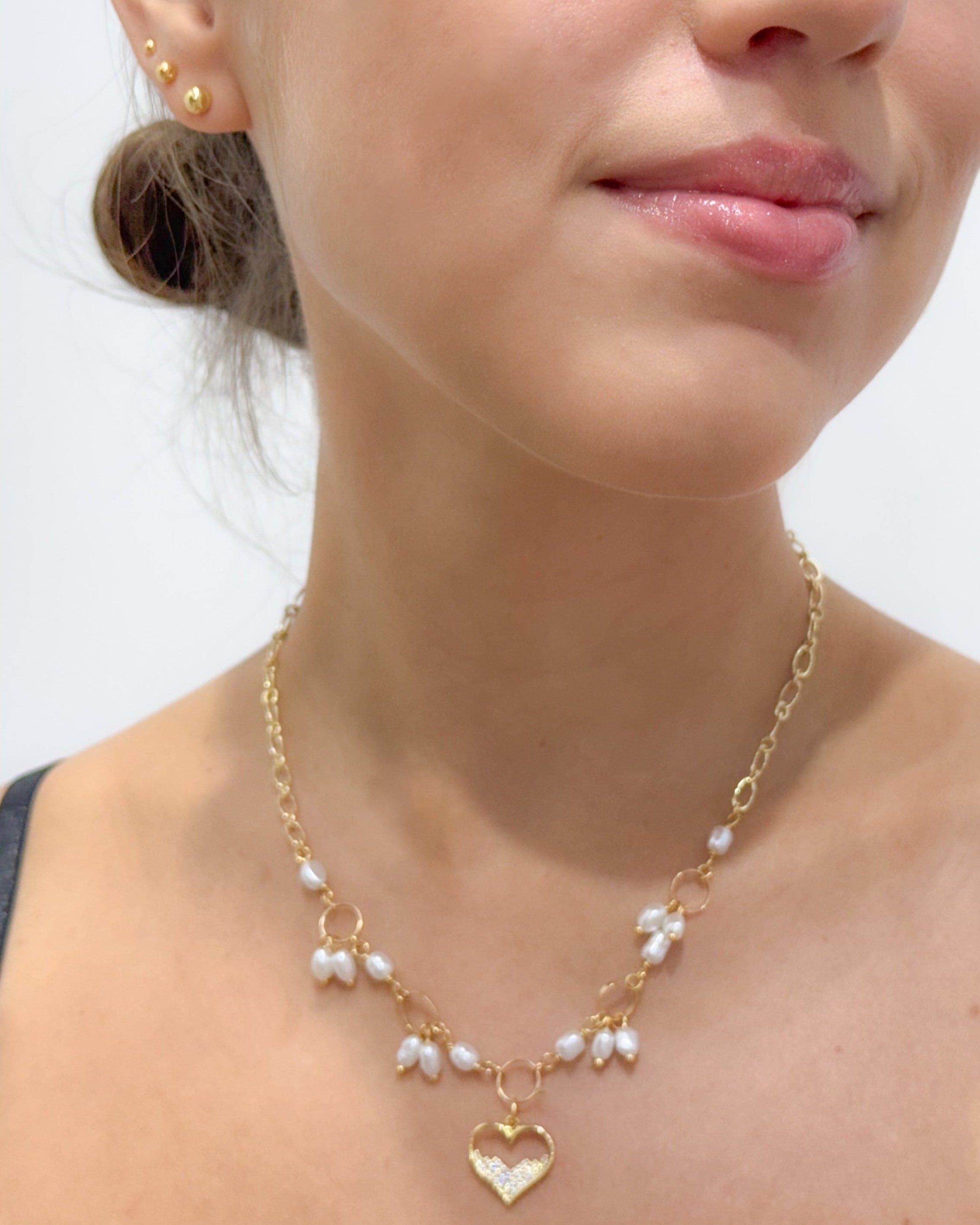 Pearl Heart Necklace
