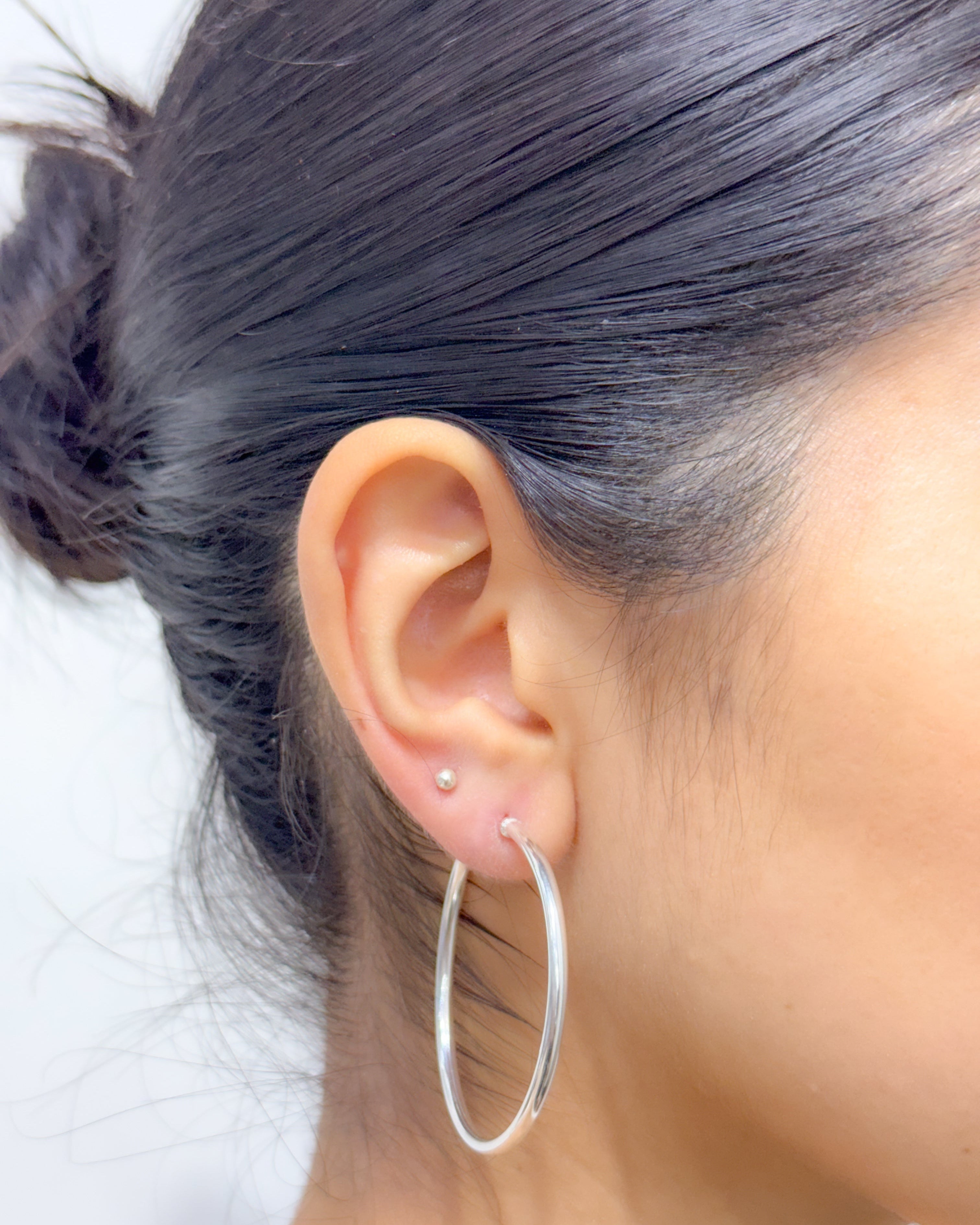 Sterling Silver Hoops Earrings