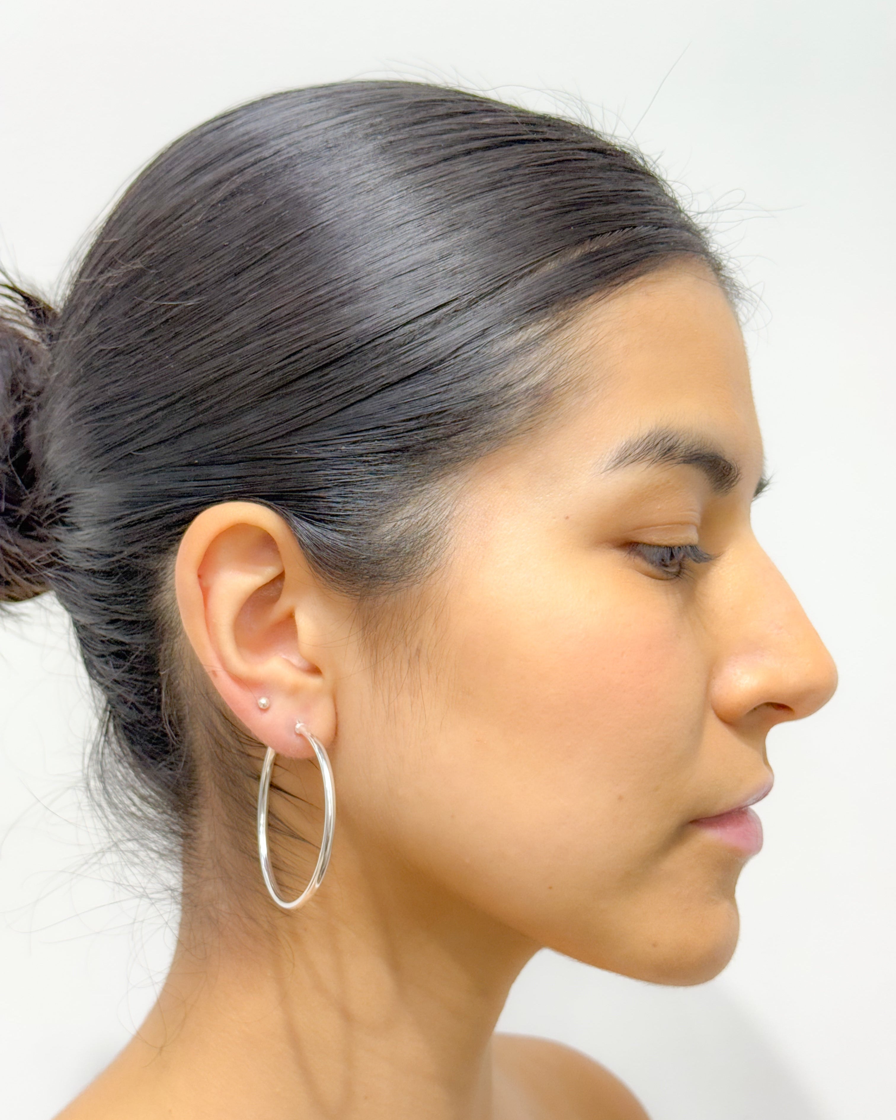 Sterling Silver Hoops Earrings