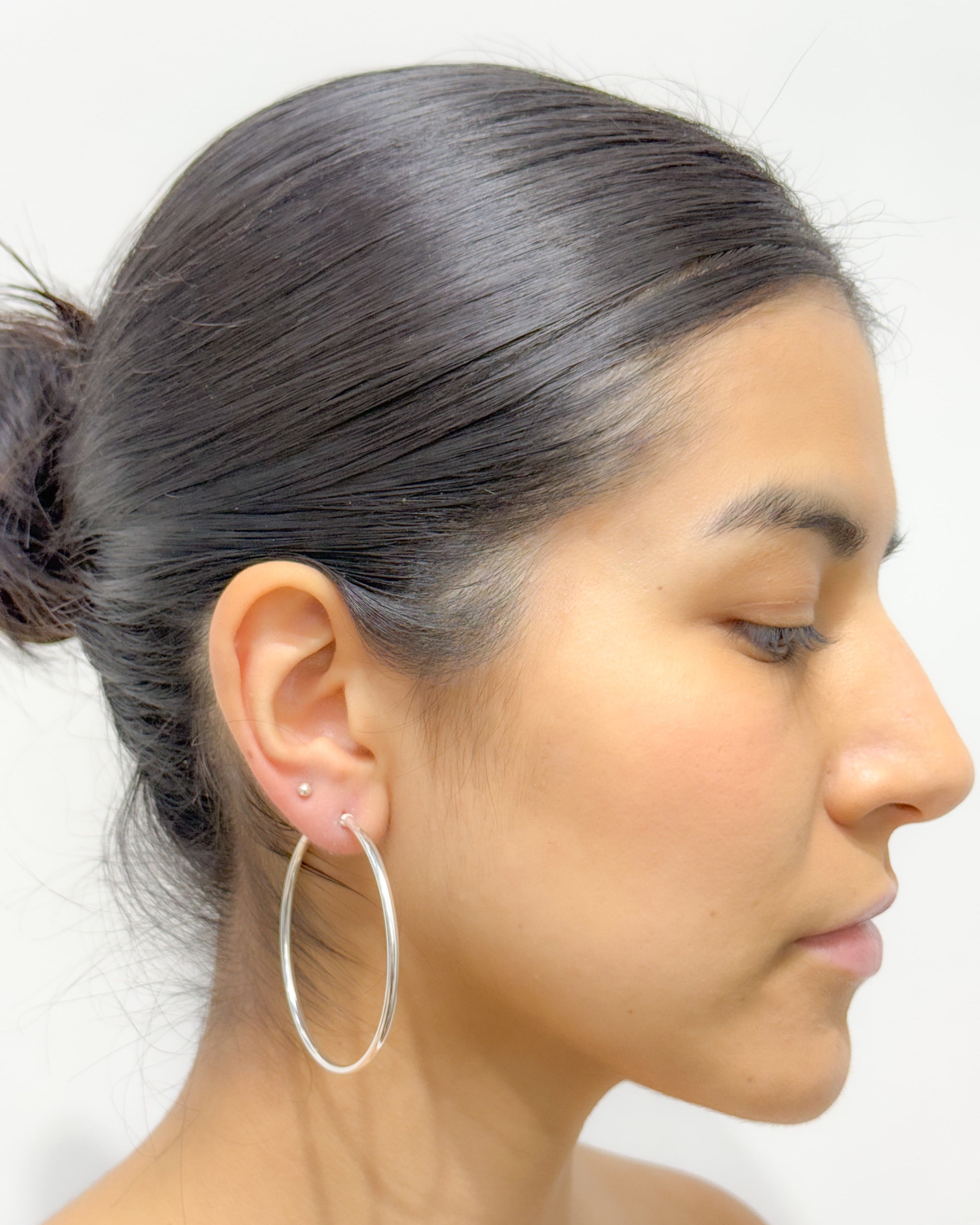 Sterling Silver Big Hoops Earrings