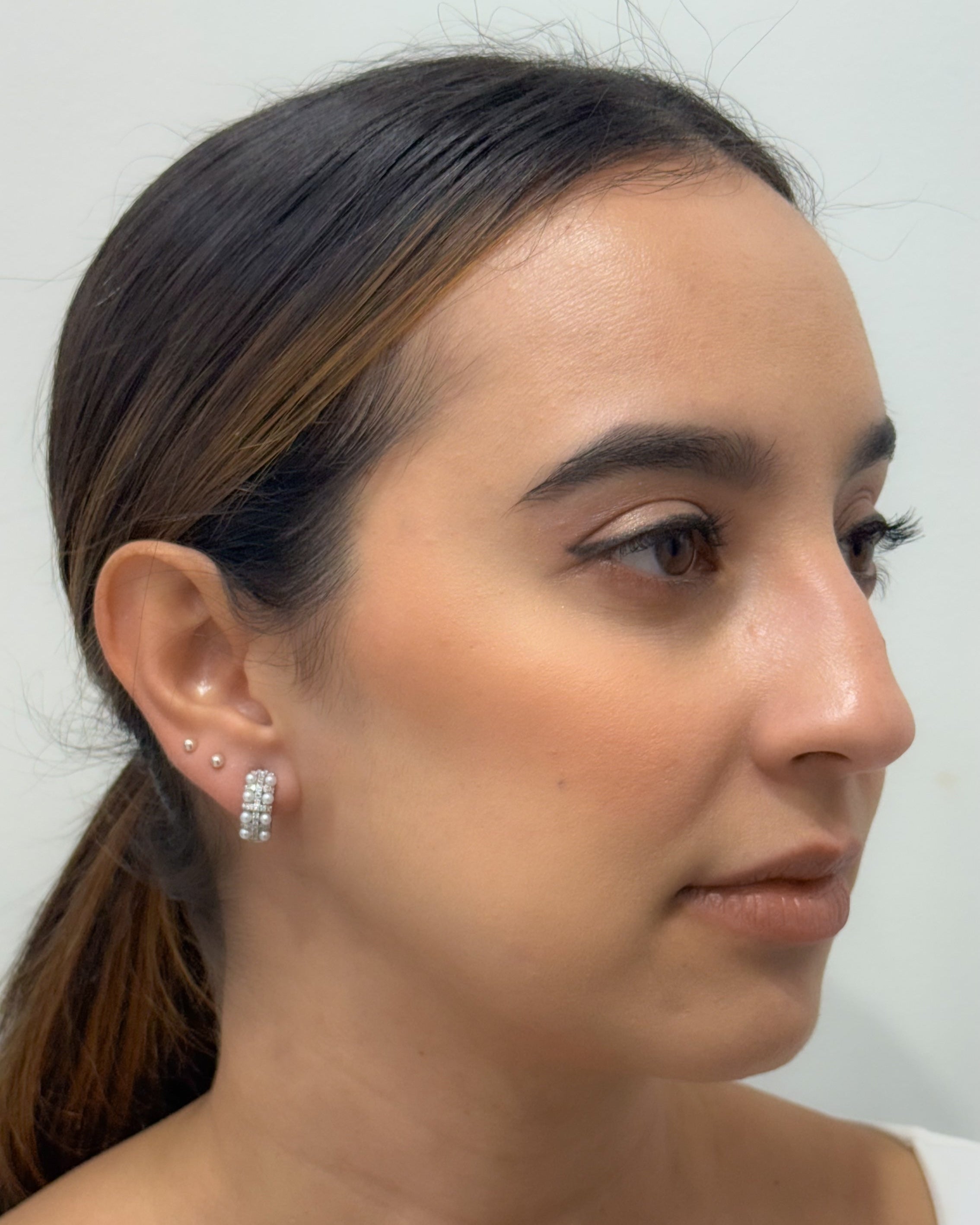 Pearl & Zircon Earrings