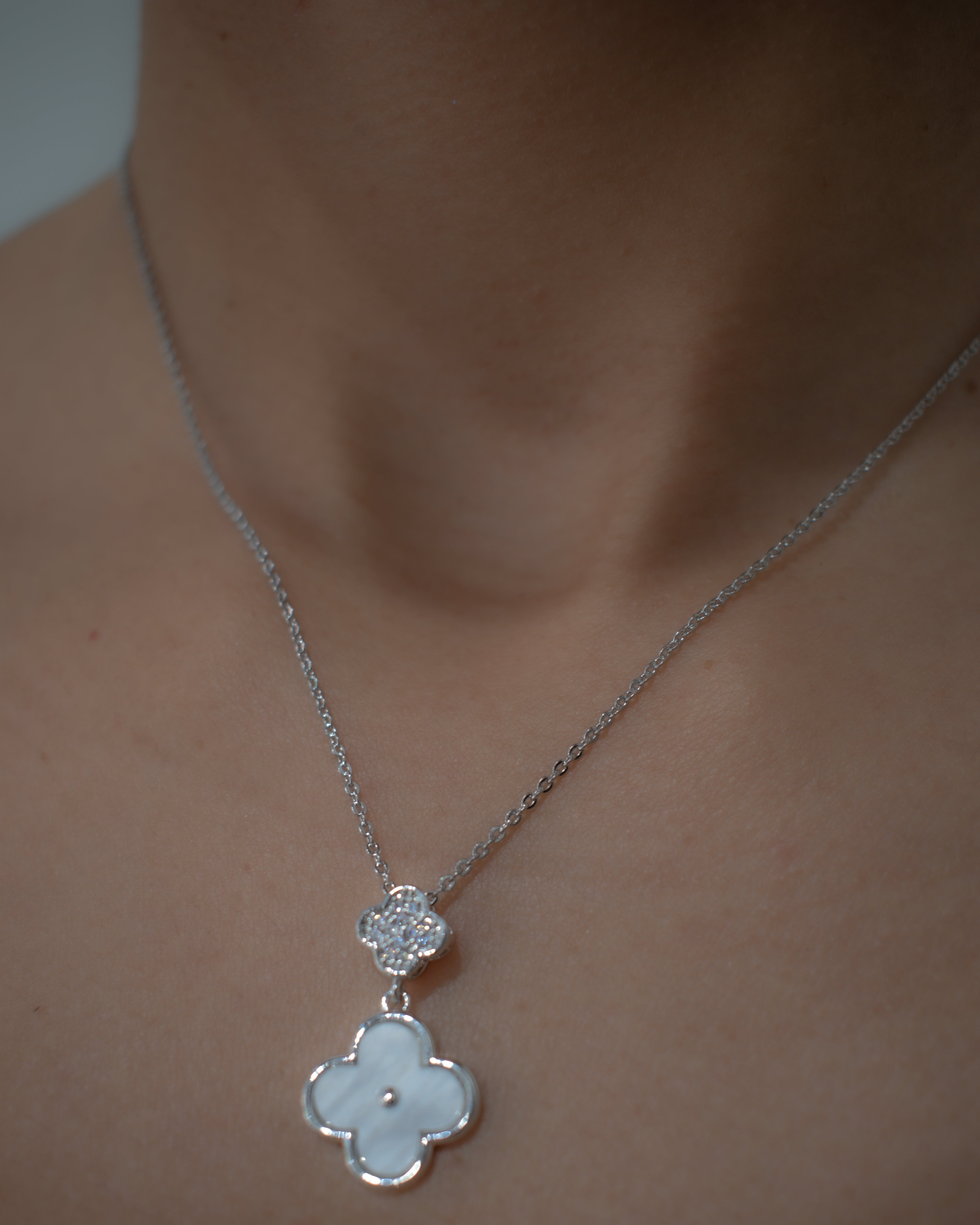 Silver Flower Necklace