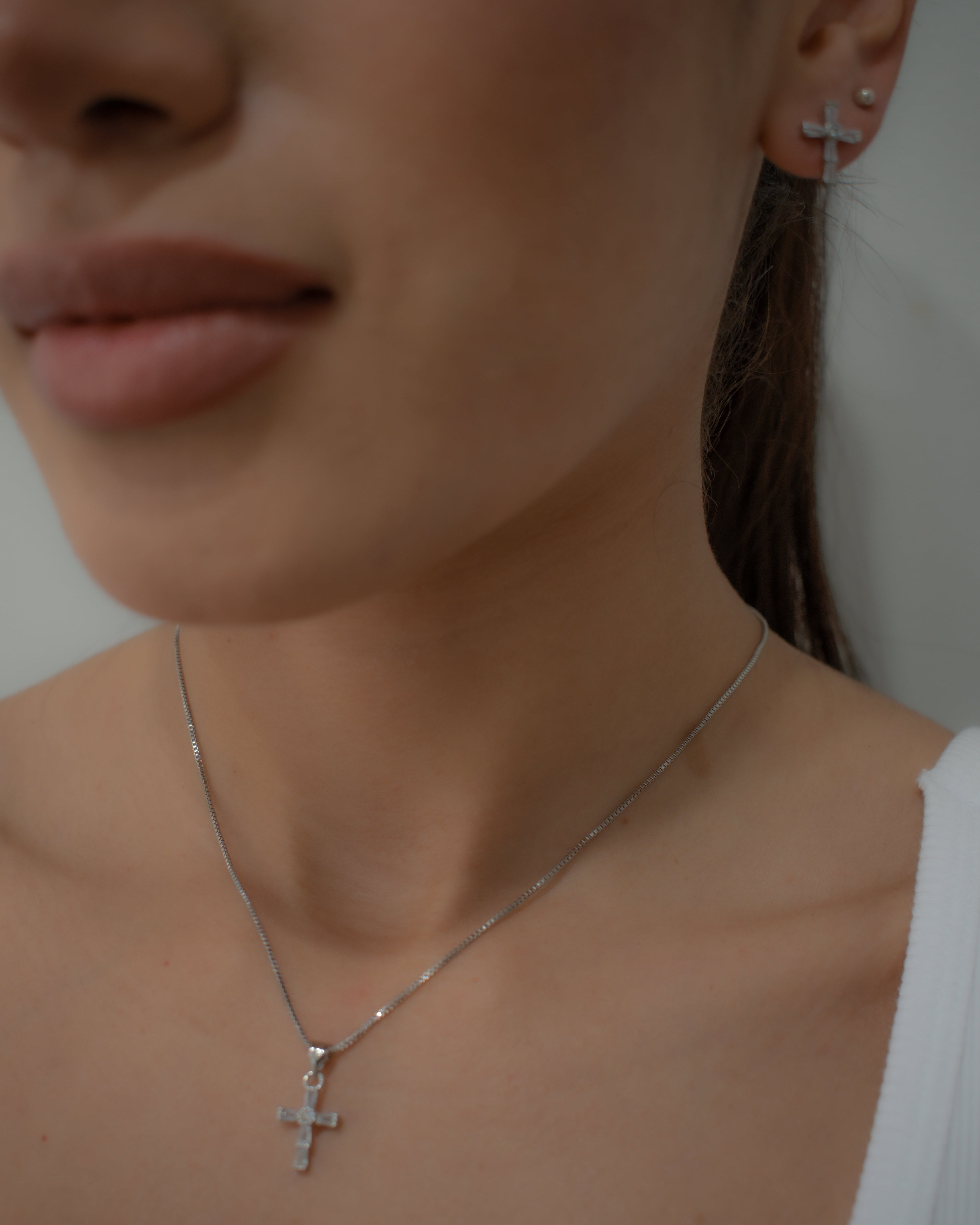 Crystal Cross Necklace