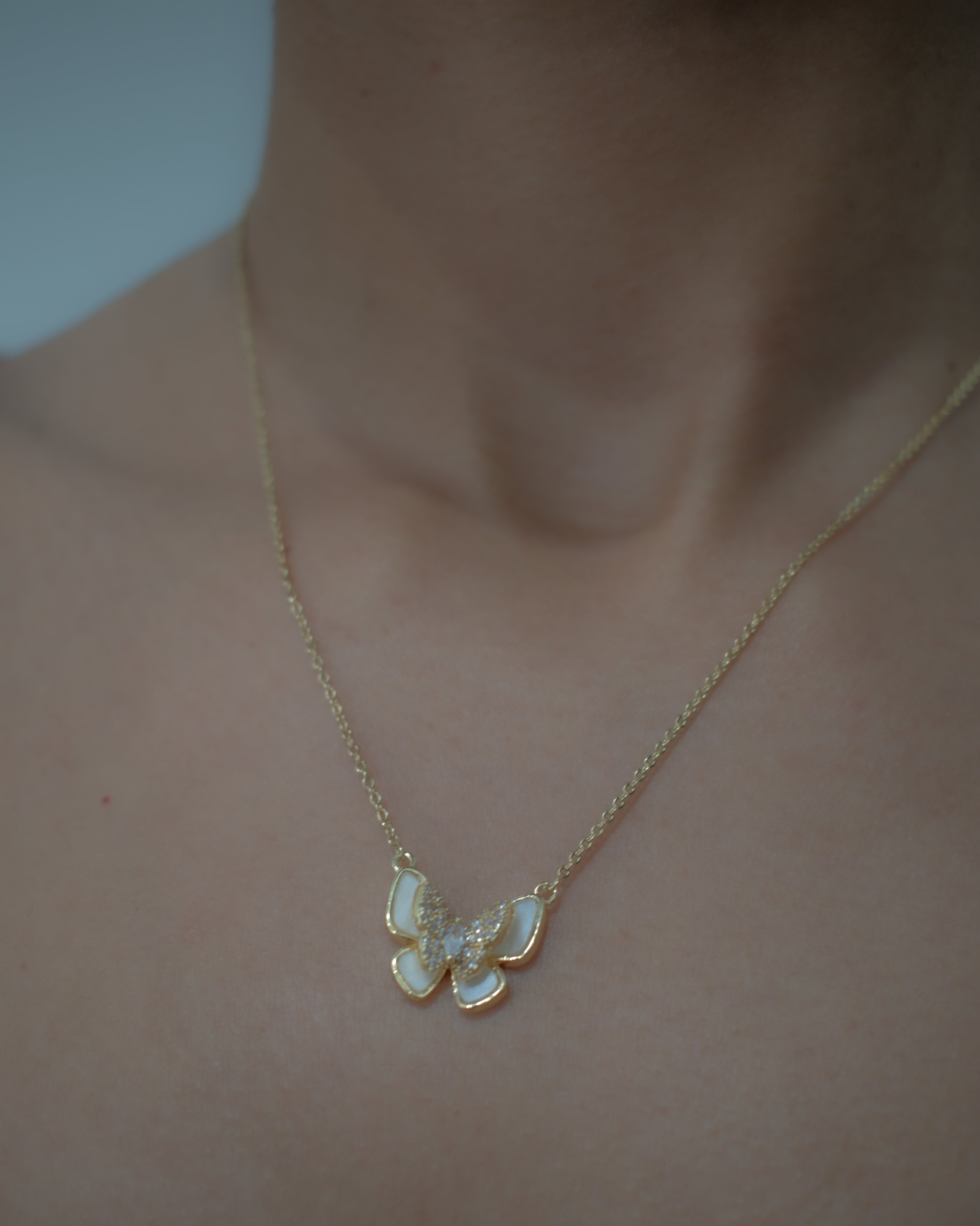 Gold Butterfly Necklace