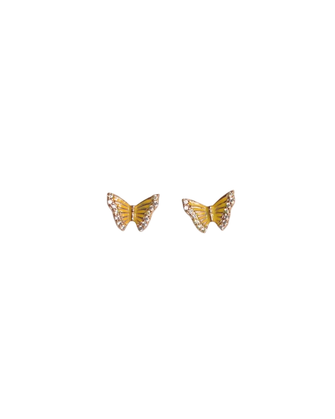 Yellow butterfly Earrings