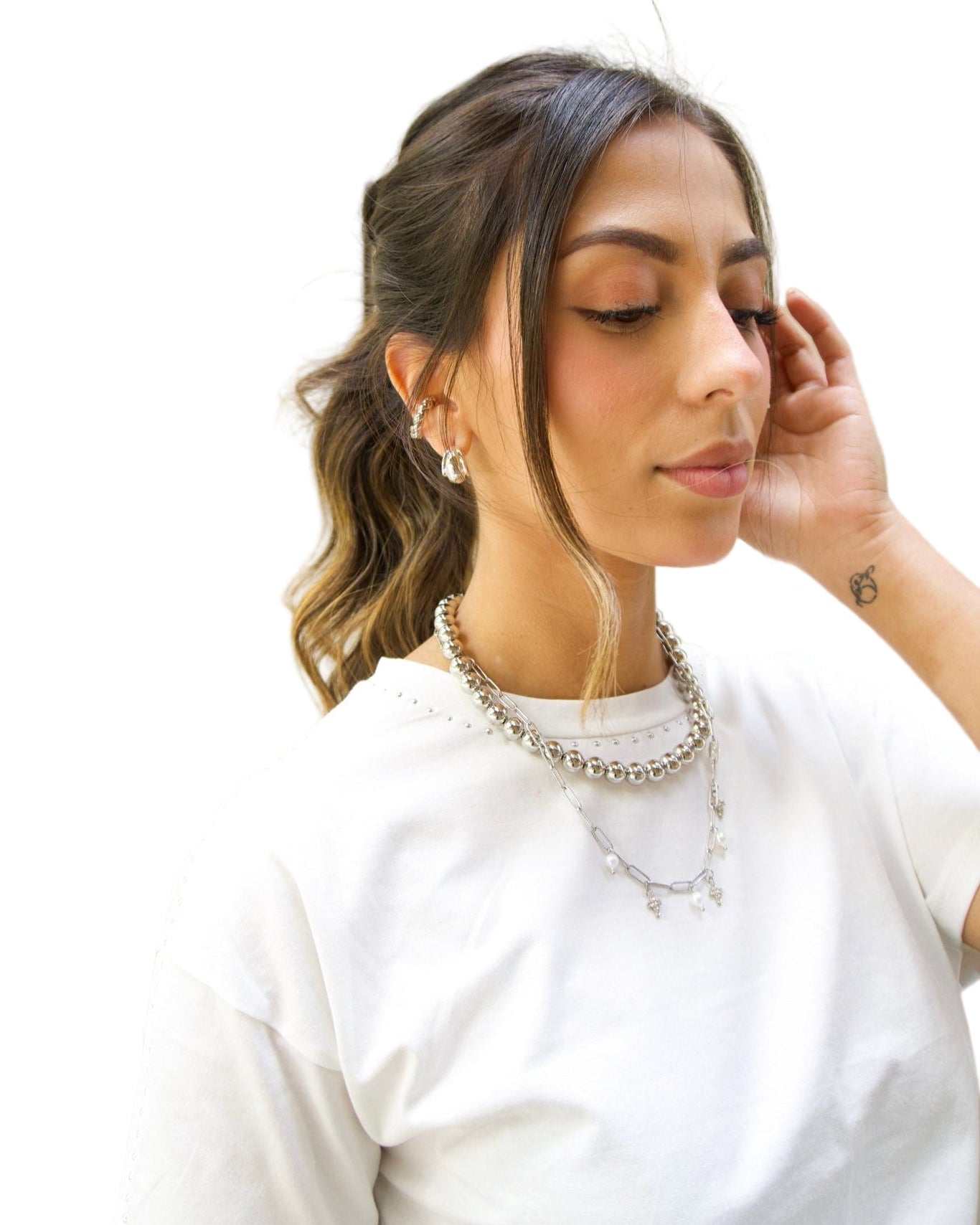 Silver crosses Necklace